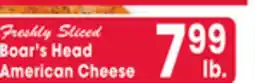 Jewel-Osco Freshly Sliced Boar's Head American Cheese offer