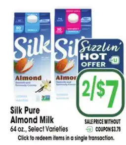 Jewel-Osco Silk Pure Almond Milk offer