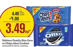 Mariano's Nabisco Family Size Oreo or Chips Ahoy Cookies offer