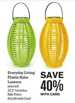 Mariano's Everyday Living Plastic Solar Lantern offer