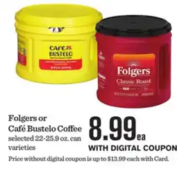 Mariano's Folgers or Café Bustelo Coffee offer