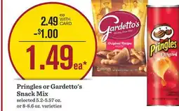 Mariano's Pringles or Gardetto's Snack Mix offer
