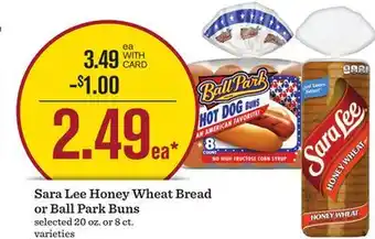 Mariano's Sara Lee Honey Wheat Bread or Ball Park Buns offer