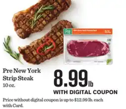 Mariano's Pre New York Strip Steak offer