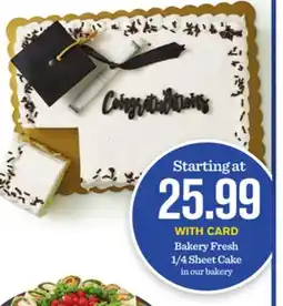 Mariano's Bakery Fresh 1/4 Sheet Cake offer