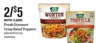 Mariano's Fresh Gourmet Crisp Salad Toppers offer