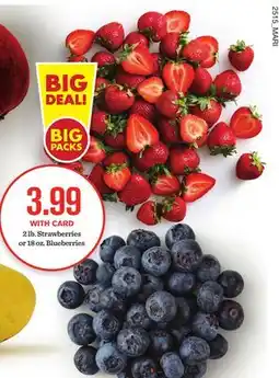 Mariano's 2 lb. Strawberries or 18 oz. Blueberries offer