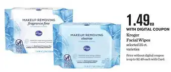 Mariano's Kroger Facial Wipes offer