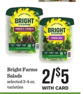 Mariano's Bright Farms Salads offer