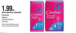 Mariano's Carefree Liners offer
