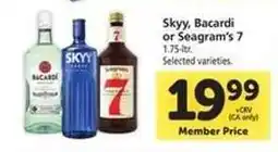 Safeway Skyy, Bacardi or Seagram's 7 offer
