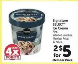 Safeway Signature Select Ice Cream offer