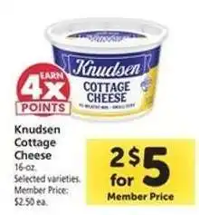 Safeway Knudsen Cottage Cheese offer