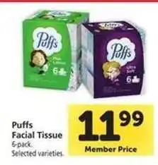 Safeway Puffs Facial Tissue offer