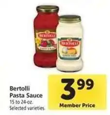 Safeway Bertolli Pasta Sauce offer