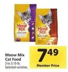 Safeway Meow Mix Cat Food offer