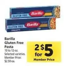 Safeway Barilla Gluten Free Pasta offer