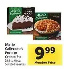 Safeway Marie Callender's Fruit or Cream Pie offer