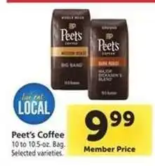 Safeway Peet's Coffee offer