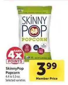 Safeway SkinnyPop Popcorn offer