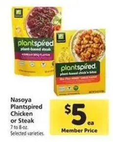 Safeway Nasoya Plantspired Chicken or Steak offer