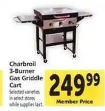 Safeway Charbroil 3-Burner Gas Griddle Cart offer