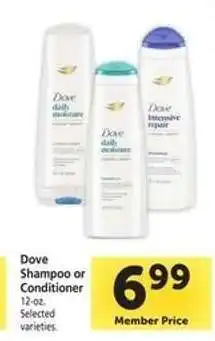 Safeway Dove Shampoo or Conditioner offer