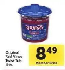 Safeway Red Vines Twist Tub offer