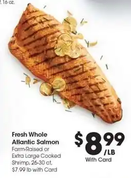 Kroger Fresh Whole Atlantic Salmon offer