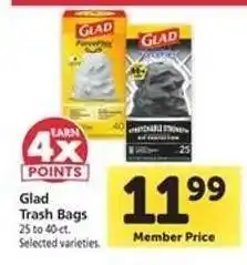 Safeway Glad Trash Bags offer