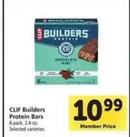 Safeway Clif Builders Protein Bars offer