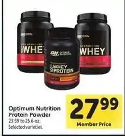 Safeway Optimum Nutrition Protein Powder offer