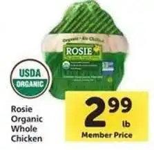 Safeway Rosie Organic Whole Chicken offer