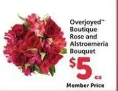 Safeway Overjoyed Boutique Rose and Alstroemeria Bouquet offer