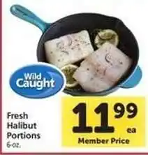 Safeway Fresh Halibut Portions offer