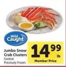 Safeway Jumbo Snow Crab Clusters offer