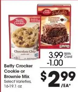 Kroger Betty Crocker Cookie or Brownie Mix offer