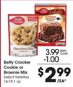 Kroger Betty Crocker Cookie or Brownie Mix offer