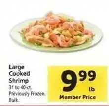 Safeway Large Cooked Shrimp offer