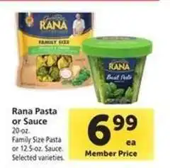 Safeway Rana Pasta or Sauce offer