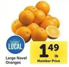 Safeway Large Navel Oranges offer