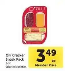 Safeway Olli Cracker Snack Pack offer