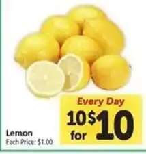 Safeway Lemon offer
