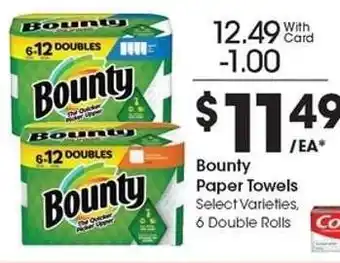 Kroger Bounty Paper Towels offer