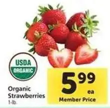 Safeway Organic Strawberries offer