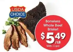 Kroger Boneless Whole Beef Brisket offer