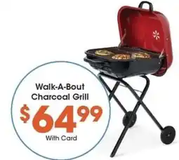 Kroger Walk-A-Bout Charcoal Grill offer