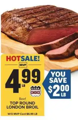 Food Lion Beef Top Round London Broil offer