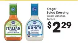 Kroger Kroger Salad Dressing offer