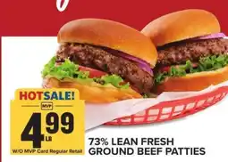 Food Lion 73% Lean Fresh Ground Beef Patties offer